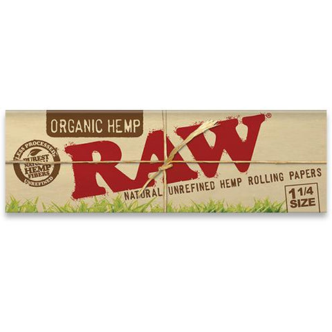 PAPELES RAW ORGANIC HEMP 1¼ (50 HOJAS)